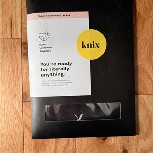 Knix Super Leakproof Boyshort – Black – XXL – NEW Unopened